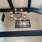 天井空間の古材の使用部